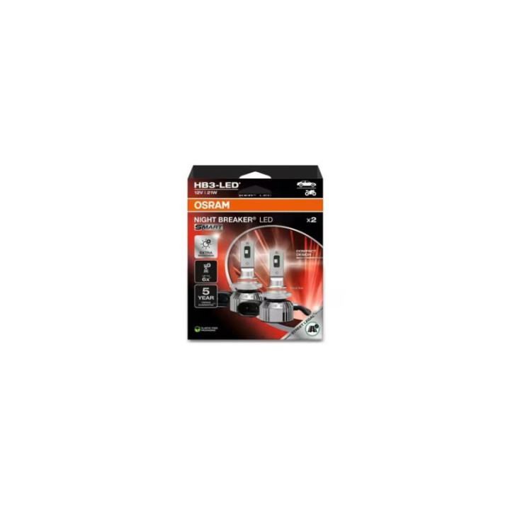 Osram LEDriving® Night Breaker LED SMART 2HB 12 V 21 W P20d HB3-LED | car-bulbs.de