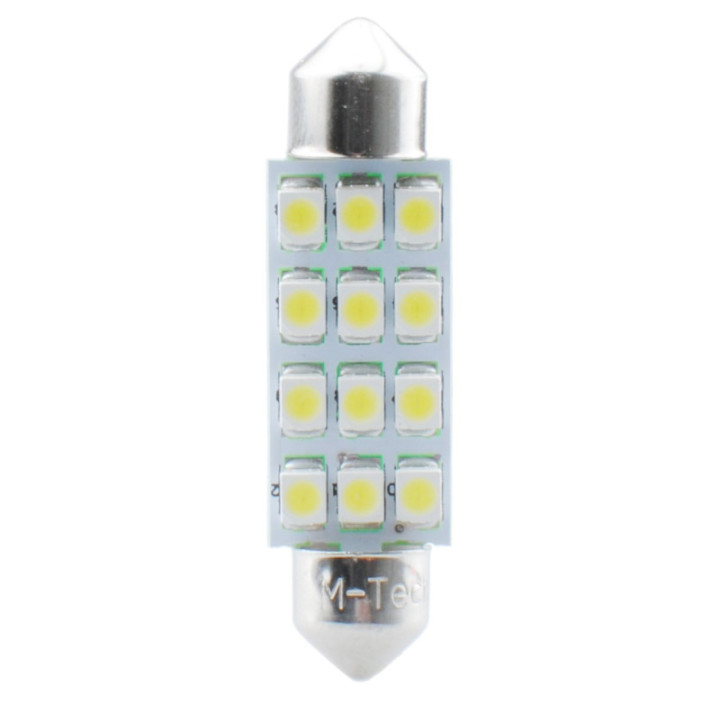 LED-Lampe L030 - C5W 41 mm 12xSMD3528 weiß