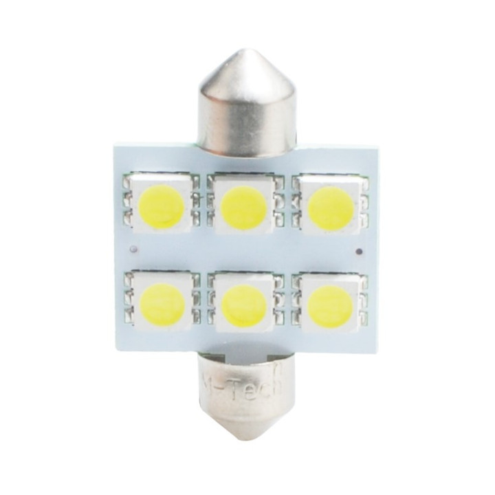 LED-Lampe L052 - C5W 36 mm 6xSMD5050 weiß