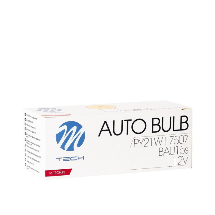 Glühlampe M-TECH PY21W 12 V 21 W BAU15s AMBER