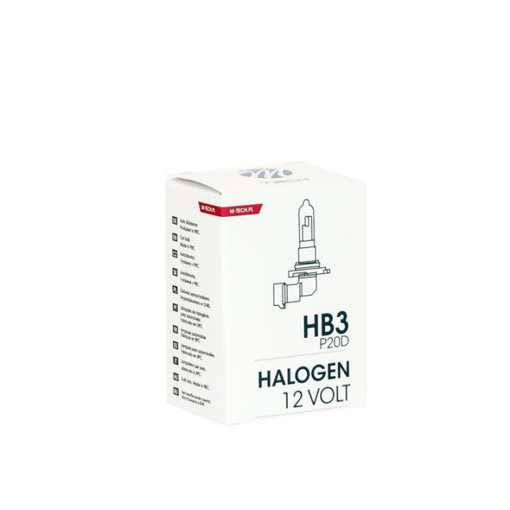 Glühlampe halogenowa M-TECH HB3 9005 12 V 60 W P20d