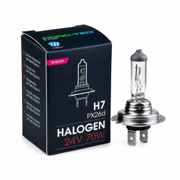 Halogen-Glühlampe M-TECH H7 24 V 70 W PX26d