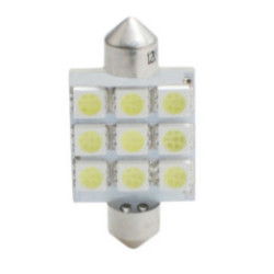 LED-Lampe L059 - C5W 41 mm 9xSMD5050 weiß