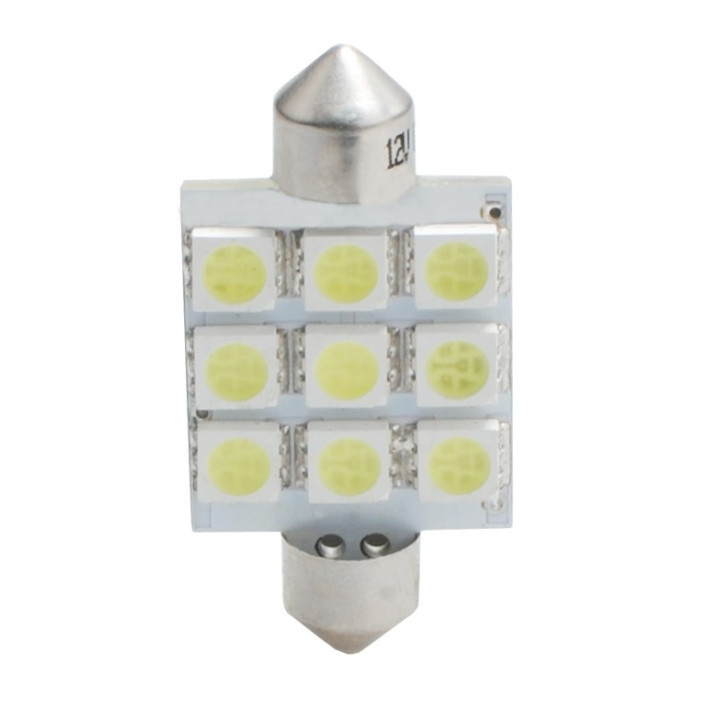 LED-Lampe L059 - C5W 41 mm 9xSMD5050 weiß