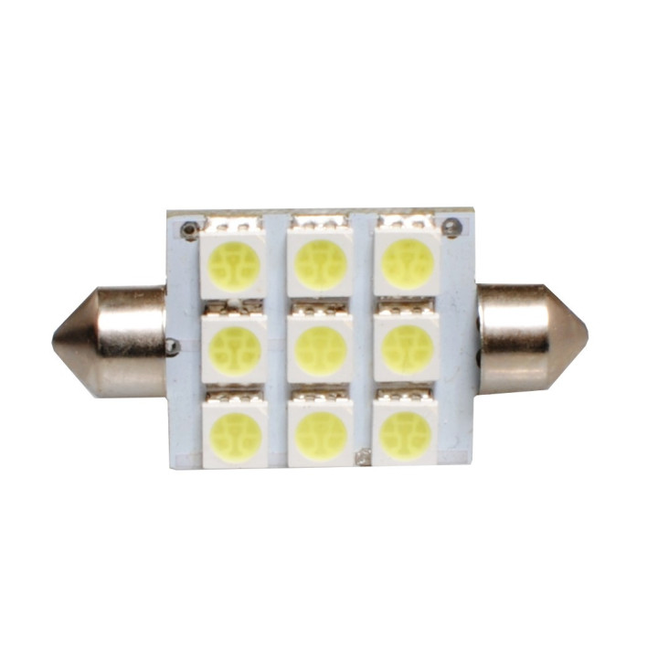 LED-Lampe L059 - C5W 41 mm 9xSMD5050 weiß