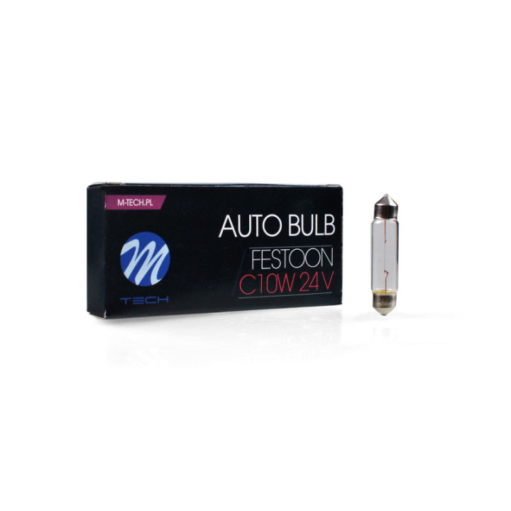 Glühlampe M-TECH C10W 24 V 10 W 41 mm T11x41 SV8.5
