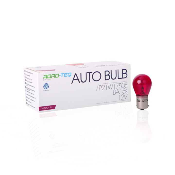 Glühlampe M-TECH P21W S25 12 V 21 W BA15s rot