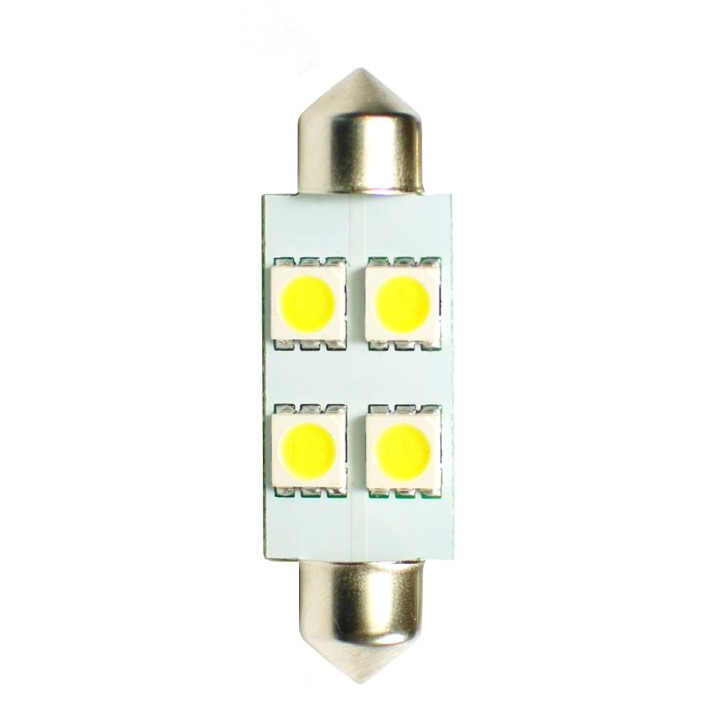 LED-Lampe L072 - C5W 41 mm 4xSMD5050 weiß