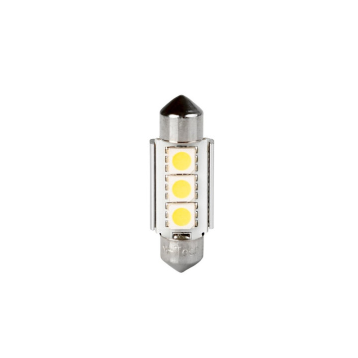 Blister 2x M-TECH Econo LB310W - C5W 36 mm, 3xSMD5050 LED, CANBUS, weiß