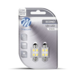 Blister 2x M-TECH Econo LB072W- C5W 36 mm 4xSMD5050, weiß