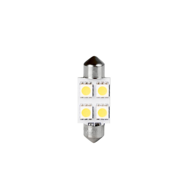 Blister 2x M-TECH Econo LB072W- C5W 36 mm 4xSMD5050, weiß