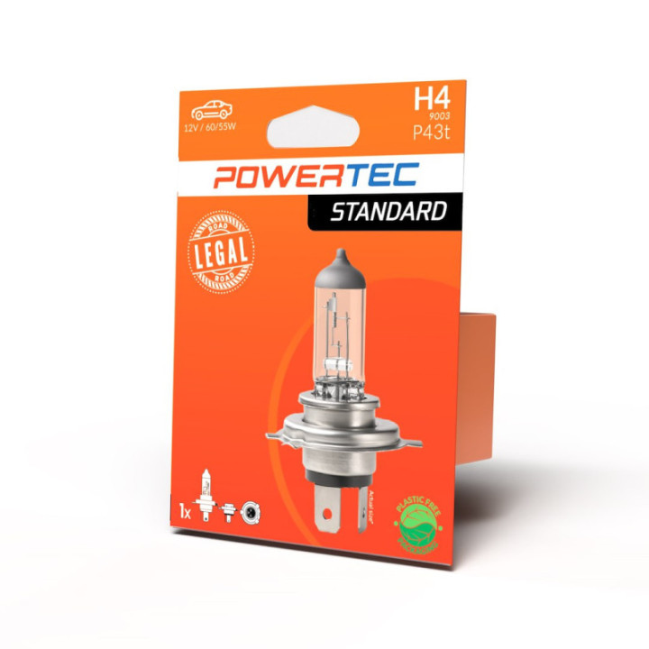 Powertec STANDARD H4 12 V blister