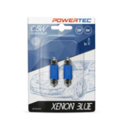 Powertec XENON blue 12 V 5 W SV8, 5-8 C5W 11x36 mm blue
