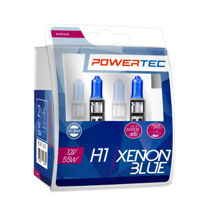 Powertec Xenon blau H1 12 V DUO