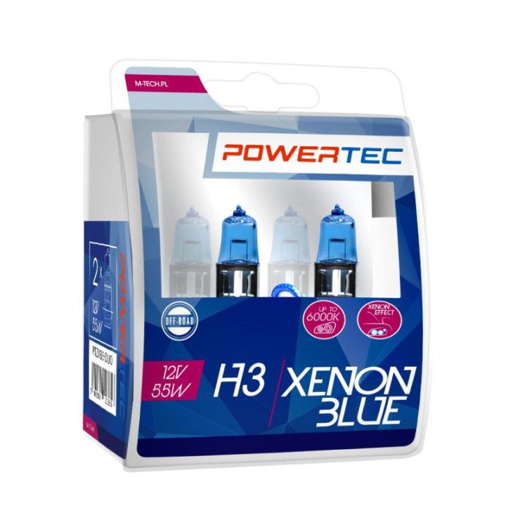 Powertec Xenon blau H3 12 V DUO