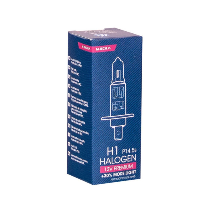 Glühlampe halogenowa M-TECH Premium H1 12 V 55 W P14.5s