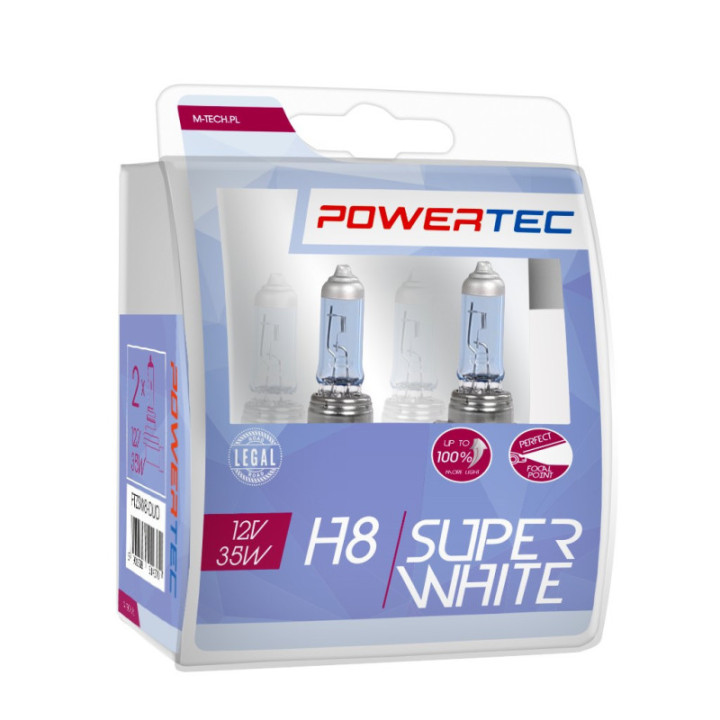 Powertec SuperWhite H8 12 V DUO
