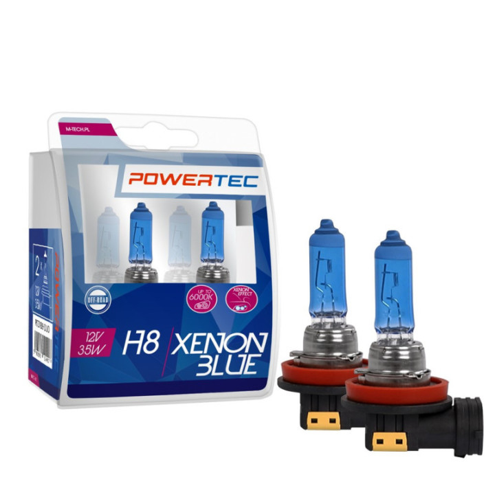 Powertec Xenon blau H8 12 V DUO