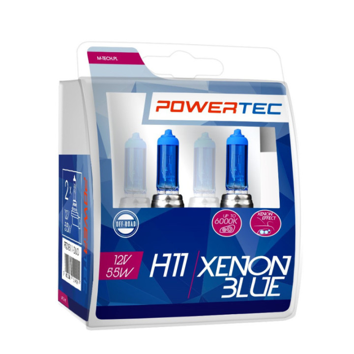Powertec Xenon blau H11 12 V DUO