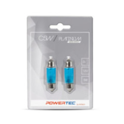 Powertec 12 V 5 W SV8, 5-8 C5W 11x36 mm Platinum-Weiß-Effekt