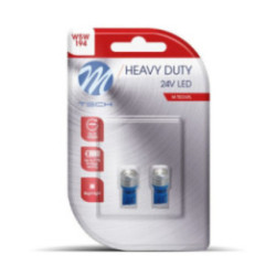 Blister 2x M-TECH HD LB915 W5W 24 V HP 1 W blue