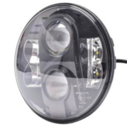 LED-Scheinwerfer – rund, 7", 9–36 V, schwarz