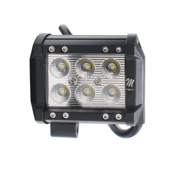 Lightbar – zweireihig – untere Halterung, 18 W, 4", Flood