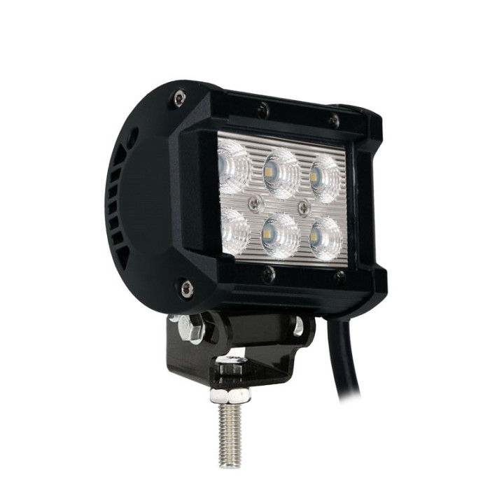 Lightbar – zweireihig – untere Halterung, 18 W, 4", Flood