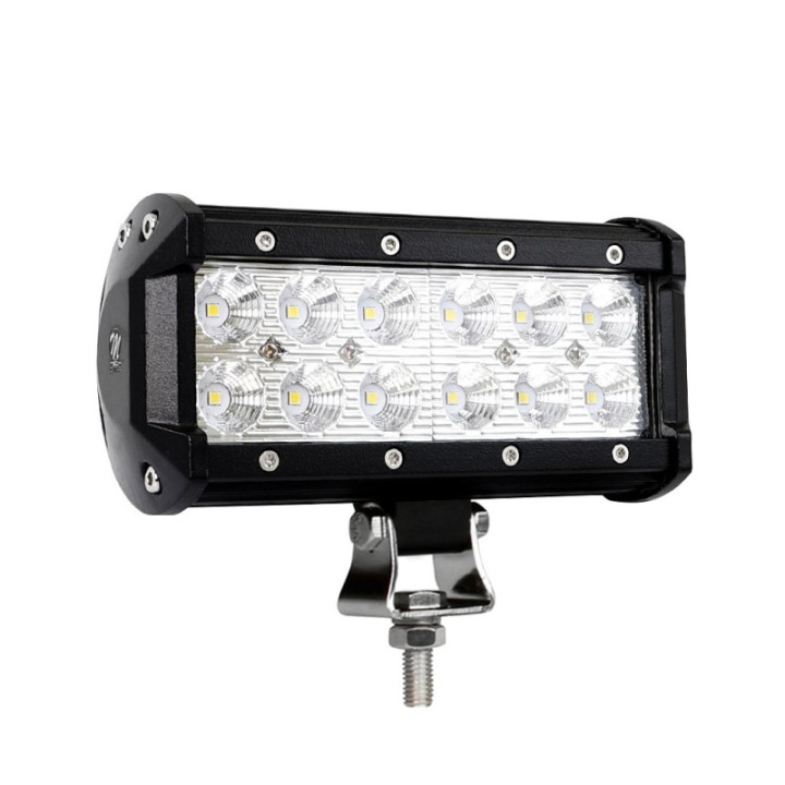 Light bar - double row - bottom bracket, 36 W 6", flood
