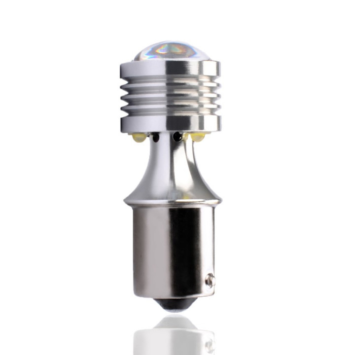 L811W - BA15s Canbus 4xHP LED 12-24 V Amber