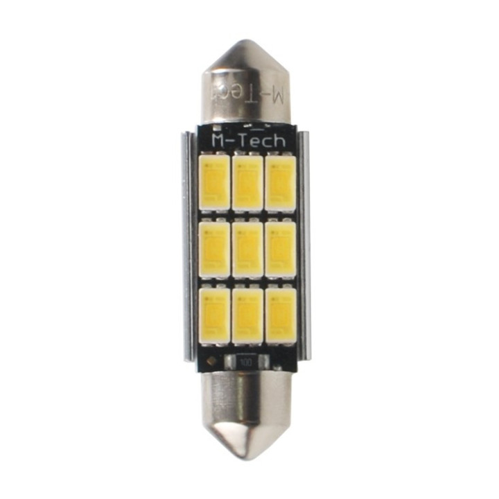 L816WW - C5W 41 mm 9xSMD5630 12 V Warm weiß
