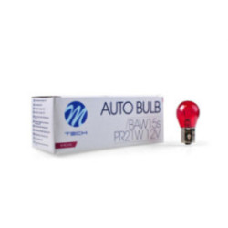 Glühlampe M-TECH PR21W 12 V 21 W BAW15s rot