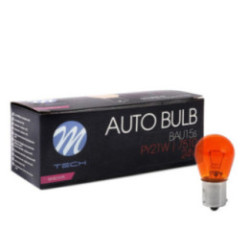 bulb M-TECH PY21W 21 W 24 V BAU15s AMBER