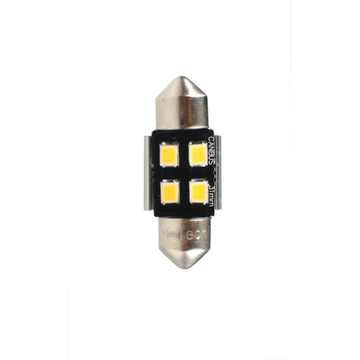 Blister M-TECH Premium LB345W - C5W 31 mm, 12 V 4xSMD2835 LED, CANBUS, weiß