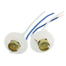 Gniazdo BA15s plastic double wire