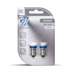 Blister 2x M-TECH Econo LB008B - BA9s, 1xSMD5050, 12 V, blue