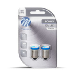 Blister 2x M-TECH Econo LB009B - BA9s, 4xSMD3528, 12 V, blue