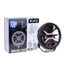 Driving light M-TECH schwarz SERIES 2x40W + 2x20W LED 12-48 V 80 W 9", round, dynamic position light - side bracket