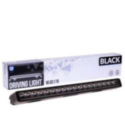 Driving light M-TECH schwarz SERIES 18x5W LED 12-48 V 90 W 21, 1", single row + dynamic position light - side bracket