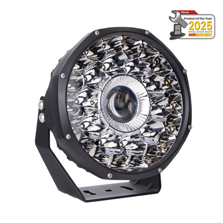 M-TECH WLLDL109 Laser-Arbeitsscheinwerfer, 28x HP-LED + 1x 30-W-Laser-LED, weiß, 12–24 V