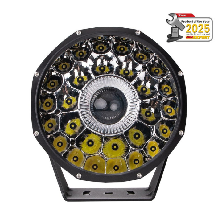 M-TECH WLLDL109 Laser-Arbeitsscheinwerfer, 28x HP-LED + 1x 30-W-Laser-LED, weiß, 12–24 V
