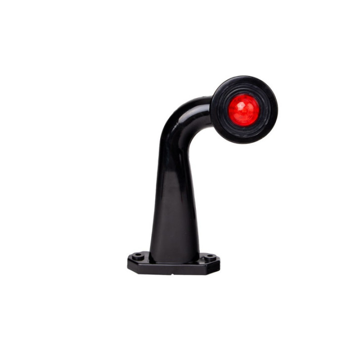 Begrenzungsleuchte mit ECE-Homologation, 1x LED, 12/24 V, 0,5/1 W, weiß/rot