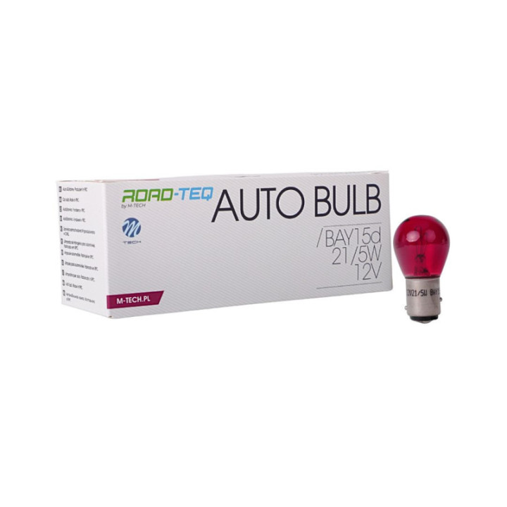 Glühlampe M-TECH P21/5 W 12 V 21/5 W BAY15d rot