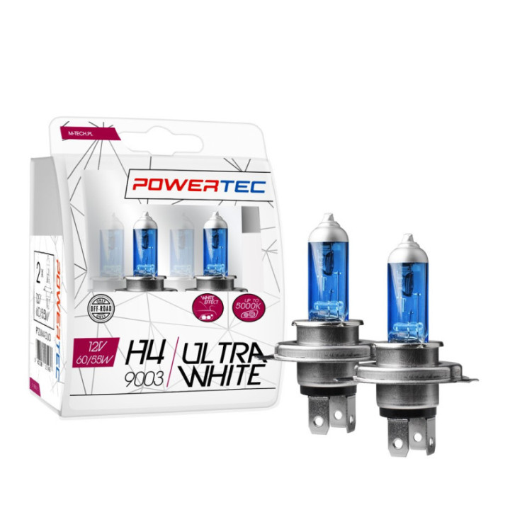 Powertec UltraWhite H4 12 V DUO