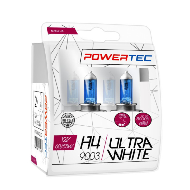 Powertec UltraWhite H4 12 V DUO