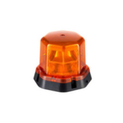 Warnleuchte 12 V–24 V IP68 ECE (4 Programme, gelbe Lichtscheibe, ohne Magnet, Kabel 1,4 m, ohne Stecker)