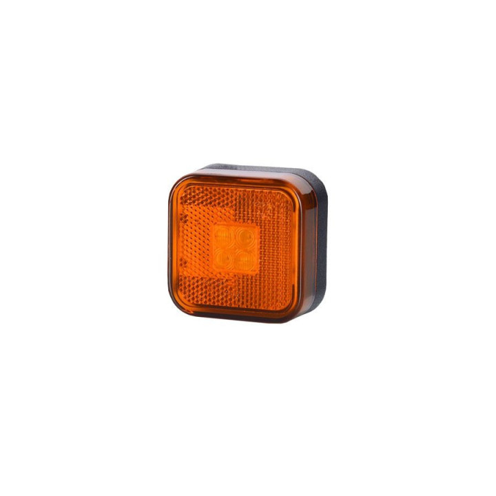 HORPOL lampa LED obrysowa - HOR24 LD097 pom. kwadratowa z oblaskiem 12/24 V ECE