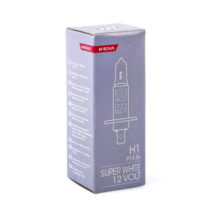 M-TECH SuperWhite H1 12 V 55 W H1 P14.5s