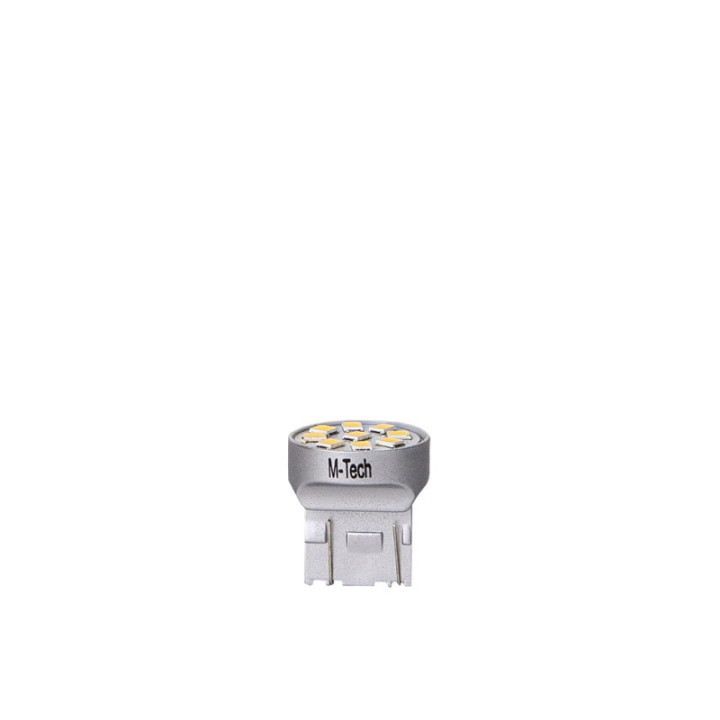 Blister 2x M-TECH Econo LB110W - T20 W21/5 W, 9xSMD2835, weiß