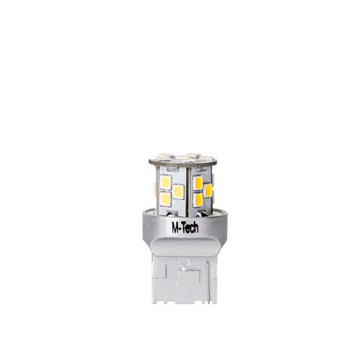 Blister 2x M-TECH Econo LB114W - T20 W21W, 21xSMD2835, 12 V weiß